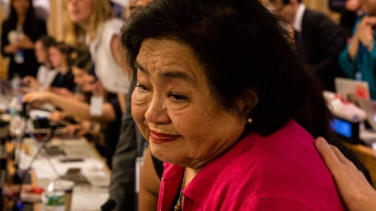 Setsuko Thurlow (en la foto) tenía sólo 13 años cuando se lanzó una bomba atómica sobre Hiroshima, la ciudad en la que vivía. Ella es una de los Hibakusha, los supervivientes de los bombardeos de Hiroshima y Nagasaki en 1945