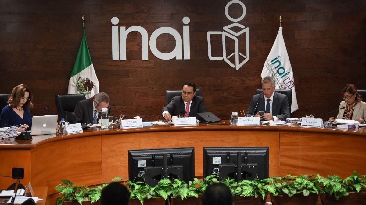 Imagen de archivo del pleno del Inai