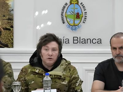 Temporal en Bahía Blanca: Javier Milei sorprendió y elogió a Federico Susbielles, intendente de Unión por la Patria