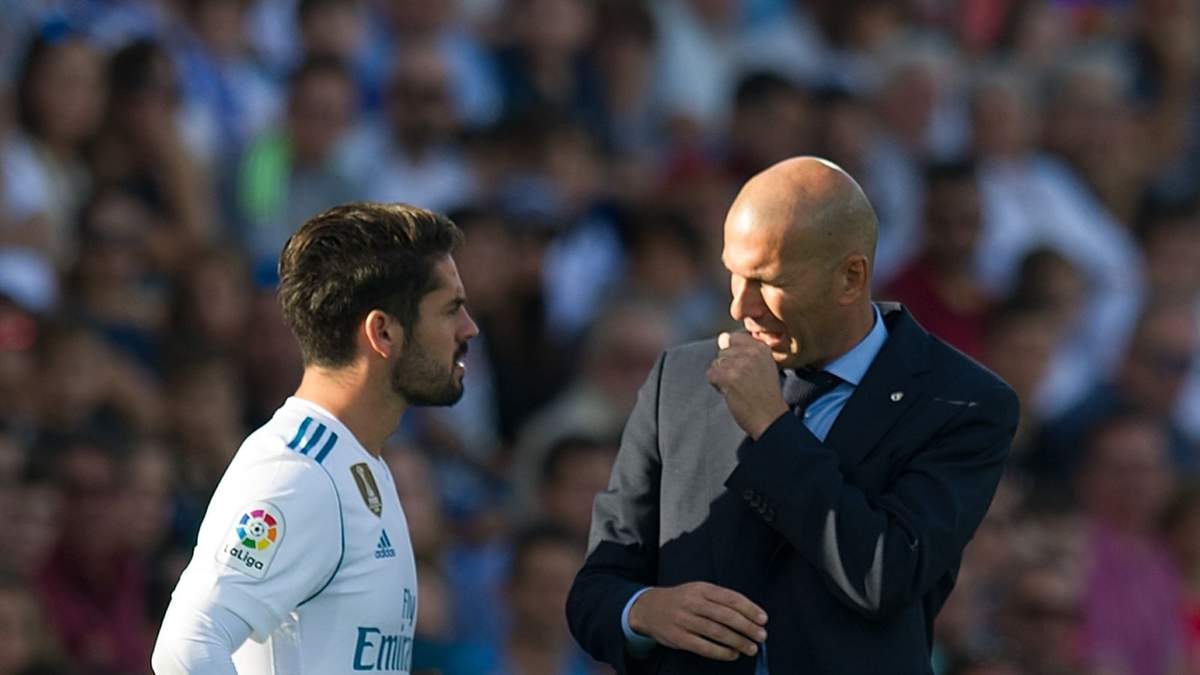 Isco y Zidane. Fuente: (Instagram)