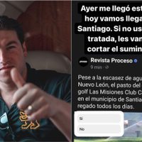 Samuel García amenaza con cortar el agua en exclusivo sector residencial Las Misiones