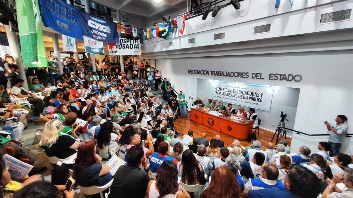 La ATE rechaza el ajuste del Gobierno. Fuente: (X)