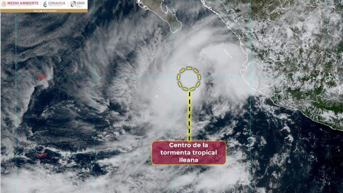 Se ha formado la tormenta tropical  frente a las costas de Jalisco