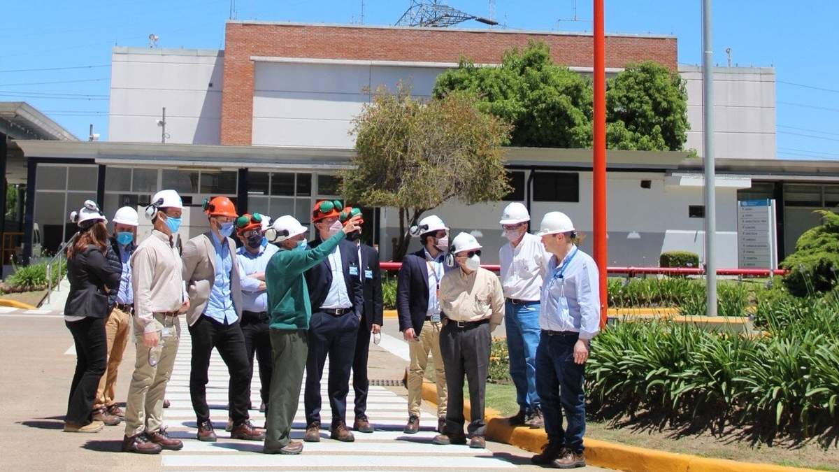Federico Basualdo durante la recorrida. Fuente: (Twitter)