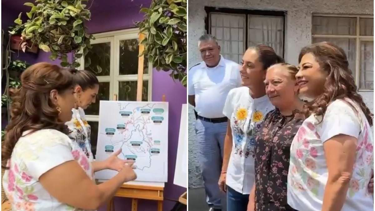 Sheinbaum visitó la casa de Brugada