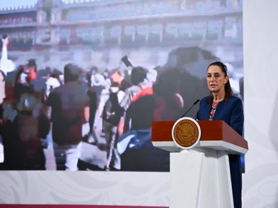 Sheinbaum minimiza protesta: “la gente está feliz con nosotros”