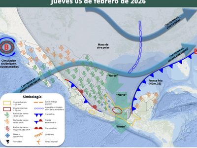 El frío no da tregua y ahora llegan frente 33 y masa polar: así lloverá de lunes a jueves
