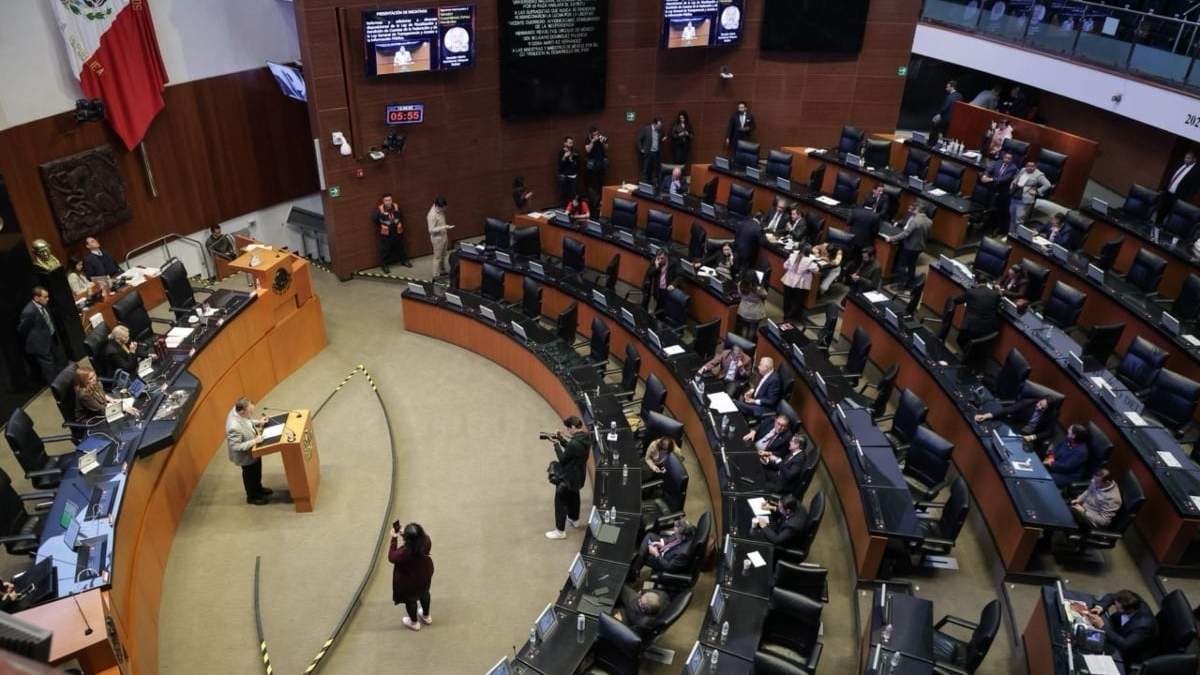 La sesión en el Senado de la República