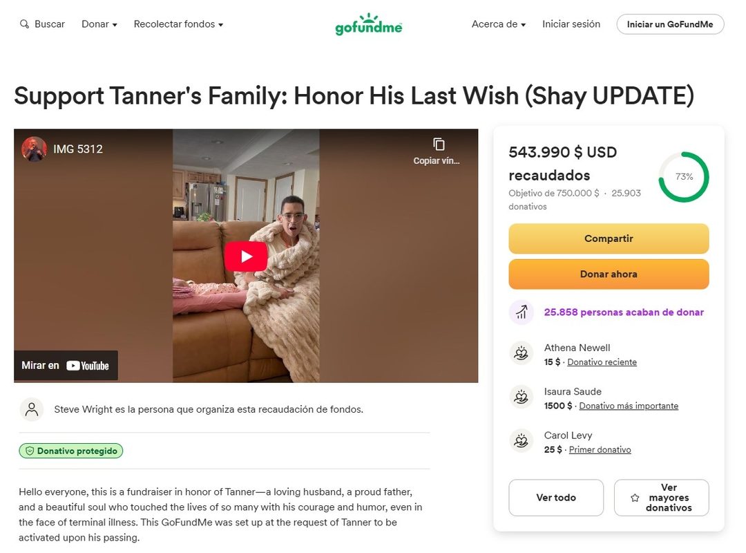 GoFoundMe tanner
