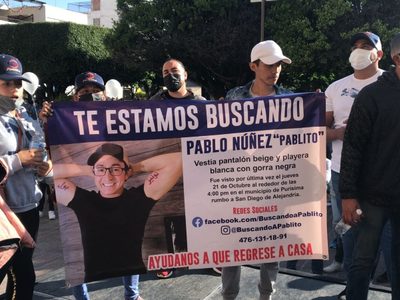 Con marcha y bloqueos exigen localizar a desaparecido en San Francisco del Rincón