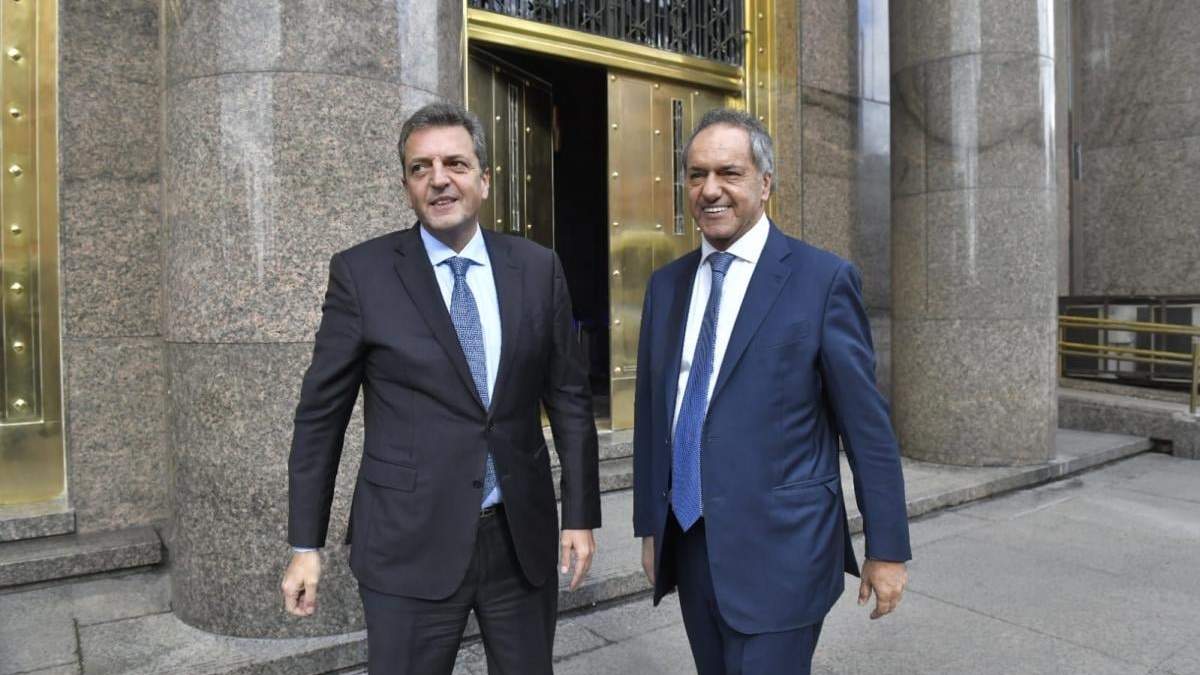 Sergio Massa y Daniel Scioli. Fuente: (Twitter)