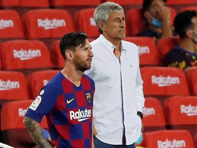 Quique Setién contestó a las fuertes declaraciones de Lionel Messi
