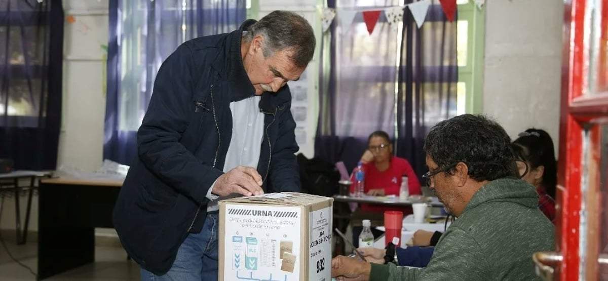 Javier Bertoldi en las elecciones provinciales. Fuente: (Twitter)