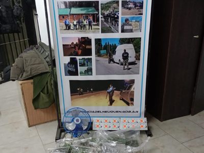 Fueron por una denuncia de violencia de género y terminaron secuestrando un kilo de marihuana