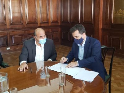 Darío Martínez se reunió con Juan Manzur