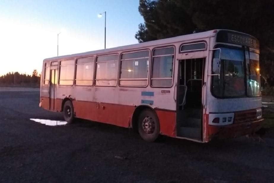 Control de colectivos en Río Negro. Fuente: (Twitter)