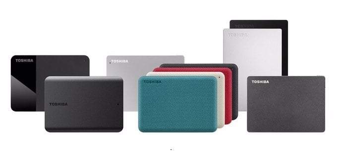 Familia de discos duros externos Canvio