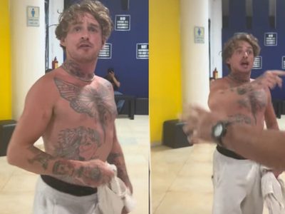 Graban a extranjero agrediendo a joven mexicana en cine de Oaxaca (Video)