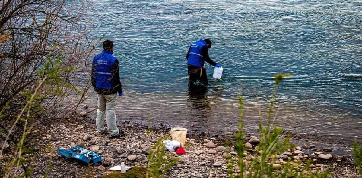 Alta cantidad de bacterias en el Río Neuquén . Fuente Gobierno Neuquén.
