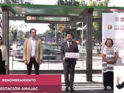 La estación de la Línea 7 del Metrobús Glorieta de Colón ahora se llamará “Amajac” (Video)