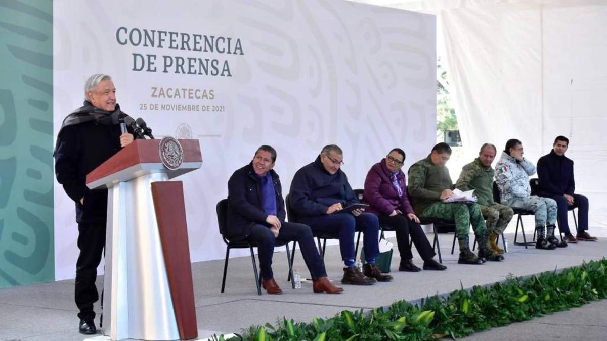 El presidente López Obrador en Zacatecas