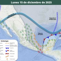 Frente frío 21 seguirá azotando al país; lluvias fuertes de lunes a jueves en los siguientes estados