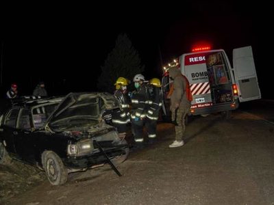 Impactante choque frontal en San Martín de los Andes