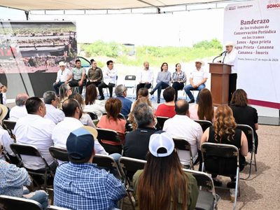Durazo y Sheinbaum mejoran conectividad en el norte de Sonora con rehabilitación de carreteras