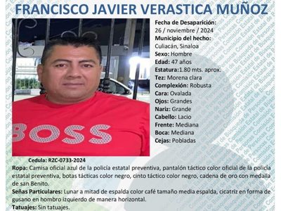Encuentran el cuerpo de policía estatal levantado hace dos días en Culiacán
