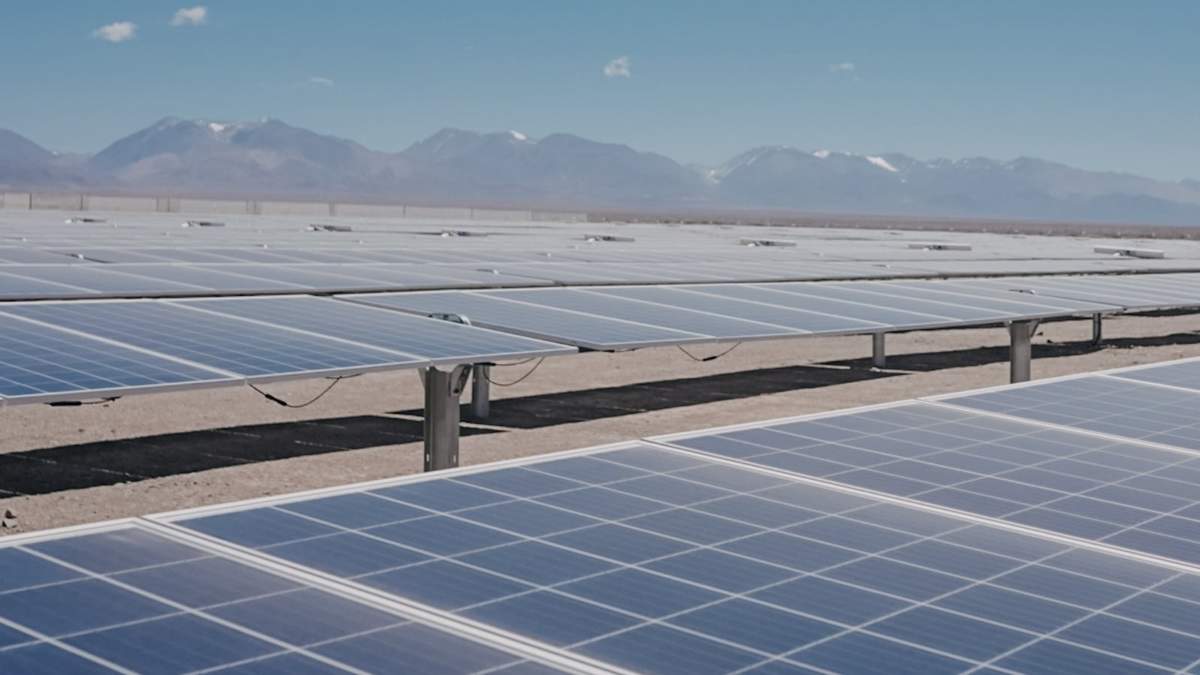 El parque solar de San Juan es el tercero más grande del país. Fuente: (Twitter)