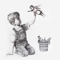 En su última obra, el artista urbano Banksy recuerda a las superheroínas de la pandemia