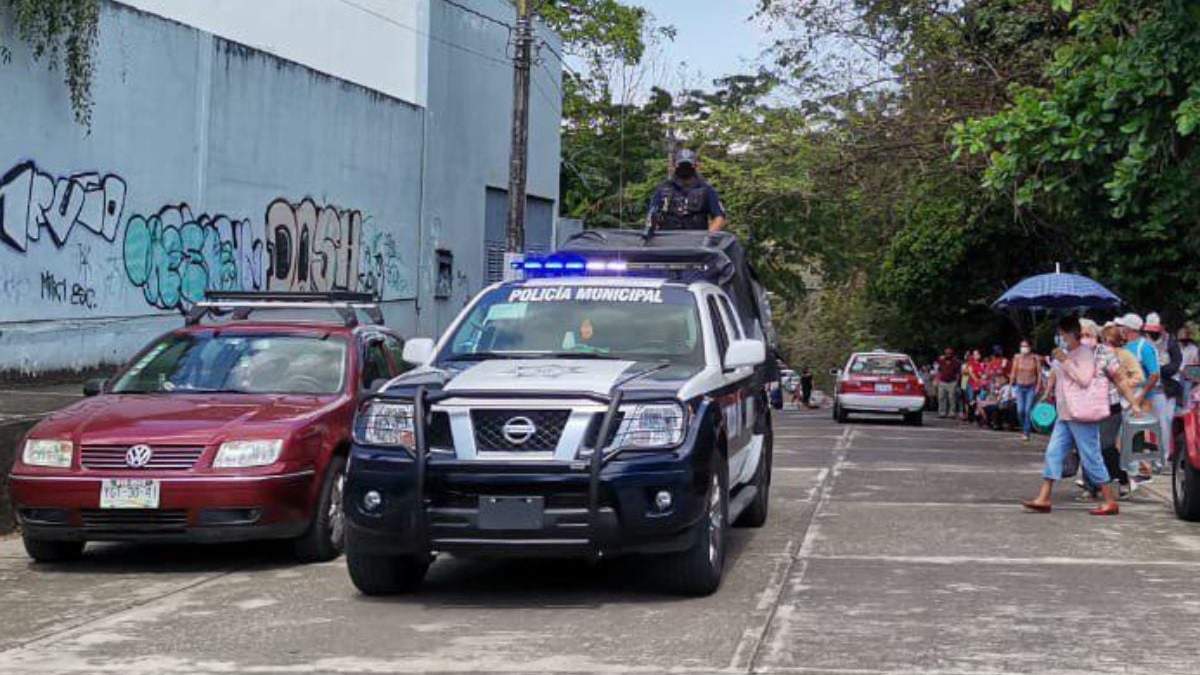 Una unidad de la policía municipal San Andrés Tuxtla