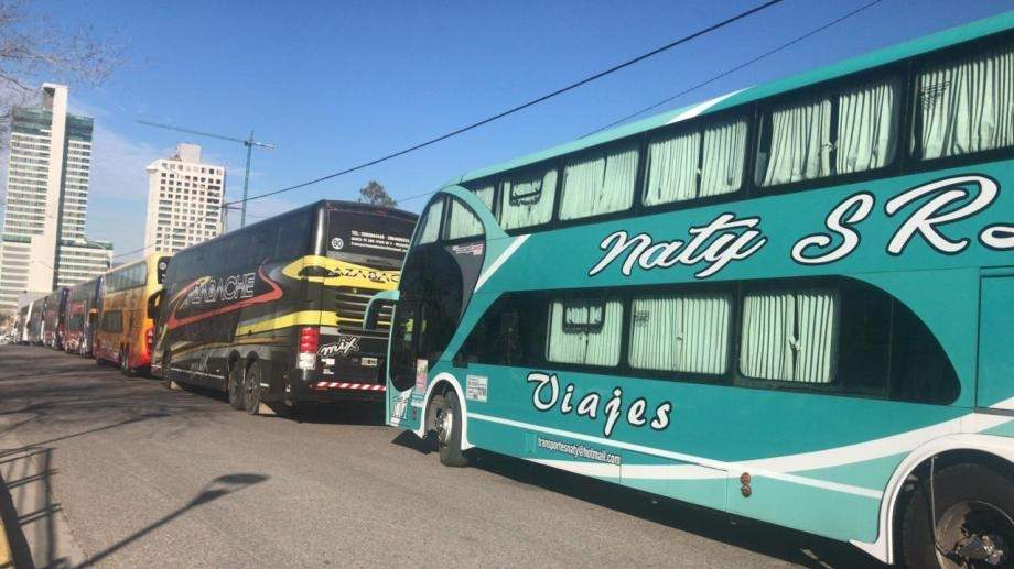 Protesta de colectivos. Fuente: (Twitter)