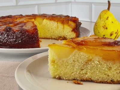 Torta fácil de peras: súper húmeda y deliciosa, ideal para el mate, la receta de la abuela que es un 10