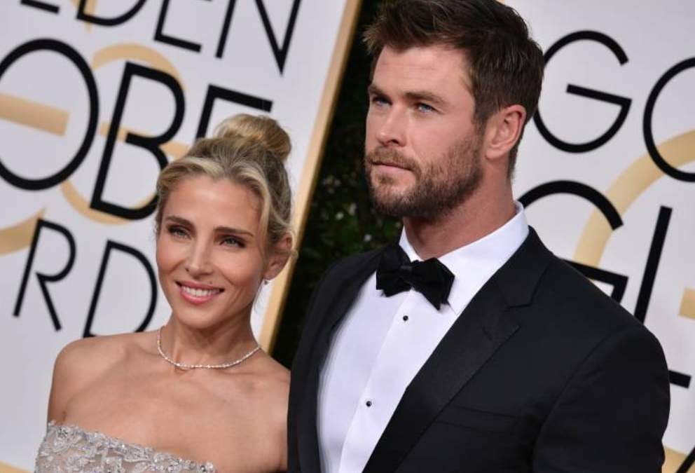 Elsa Pataky y Chris Hemsworth. Fuente: (Twitter)