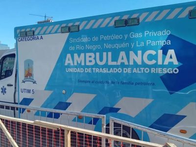 El gremio petrolero sumó una ambulancia equipada como terapia intensiva móvil