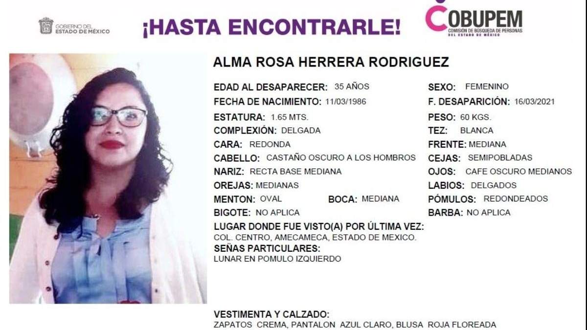 Alma Rosa Herrera Rodríguez, de 35 años