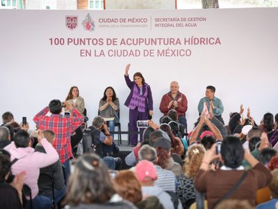 Brugada inaugura Acupuntura Hídrica; busca rehabilitar 100 puntos de inflitración de agua de lluvia