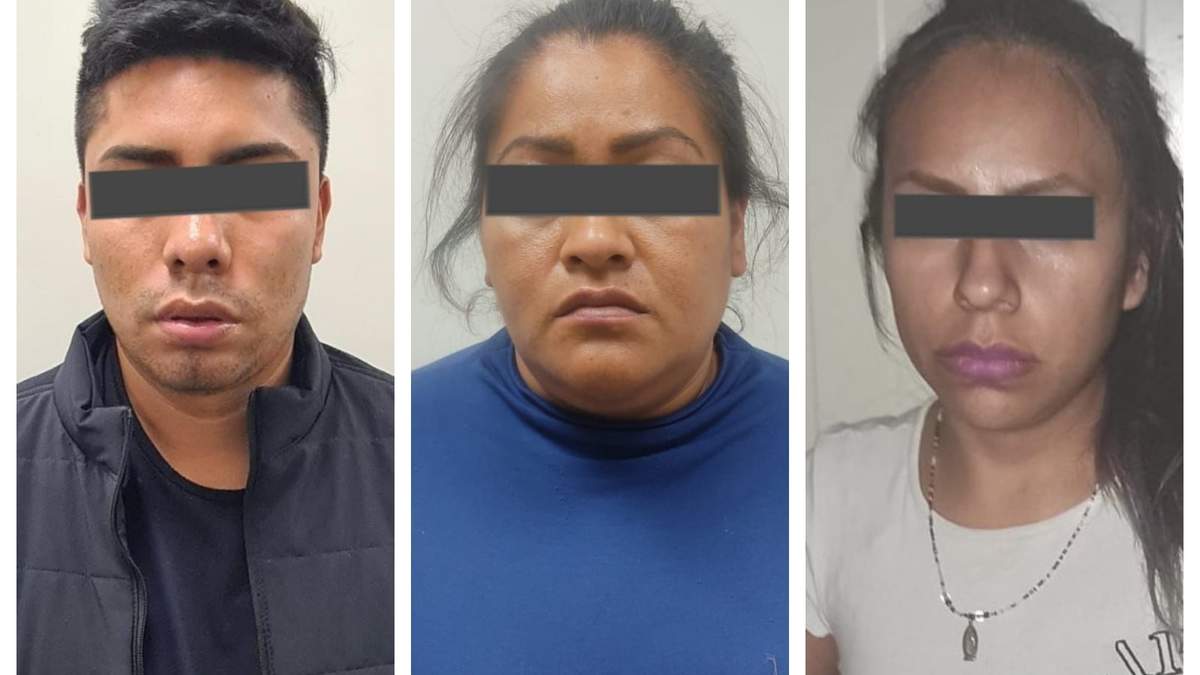 Luis Ángel, originario de Puebla; Carolina, de Edomex, y Lizeth, de la CDMX, detenidos por robo
