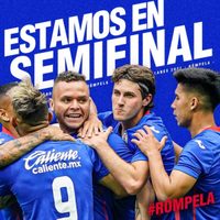 El Cruz Azul va a la semifinal tras derrotar 3-1 al Toluca