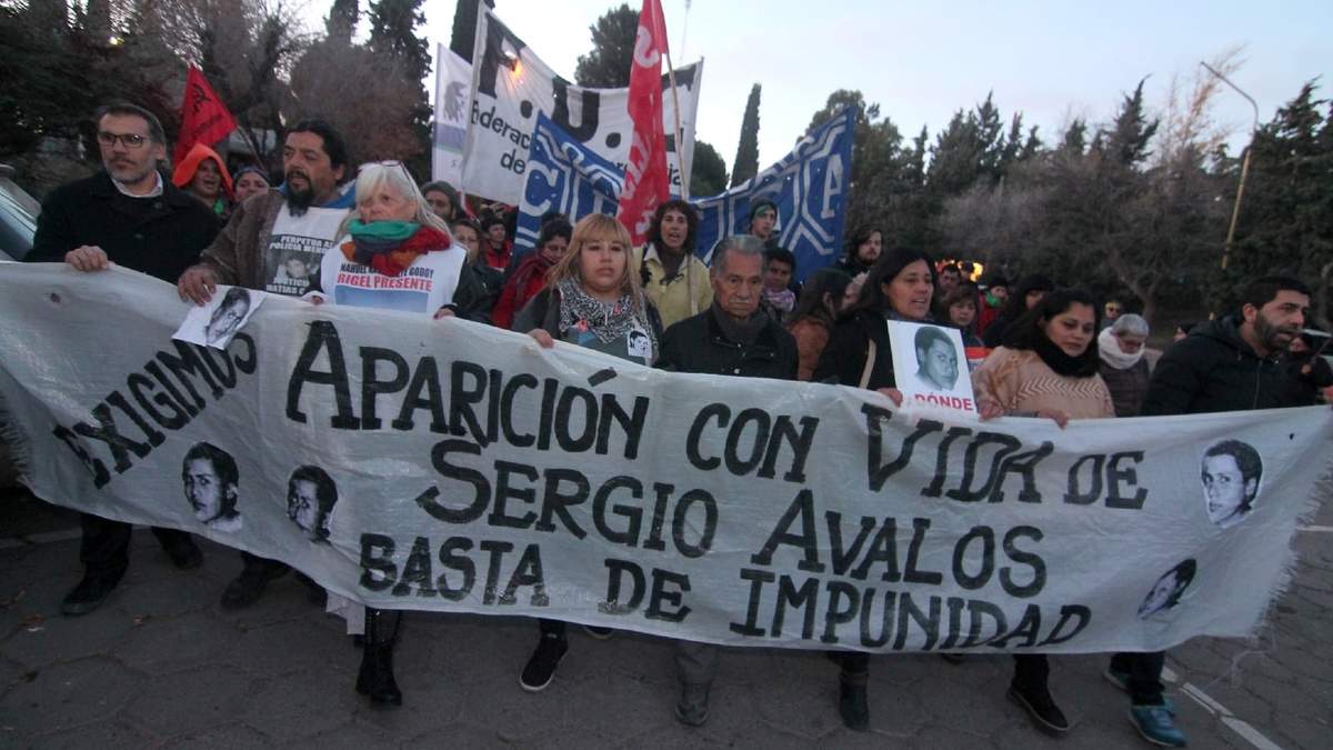 Protestas por la desaparición de Sergio Ávalos. Fuente: (Twitter)