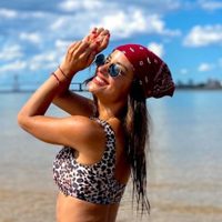 Es el paraíso: Lourdes Sánchez roba toda la atención en las redes con esta increíble postal