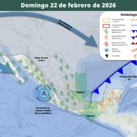 Frente frío 37 azotará con nuevas lluvias fuertes de viernes a lunes en estas entidades