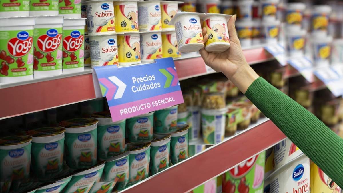 Góndola con Precios Cuidados. Fuente: (Twitter)