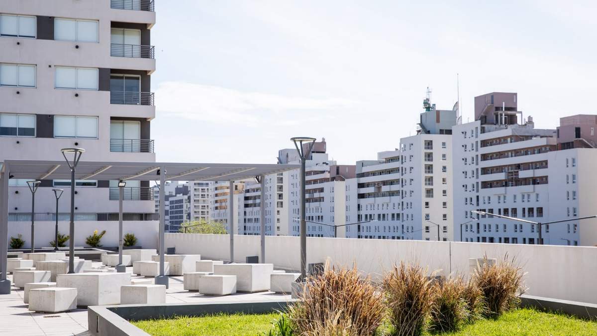 Espacios residenciales vacíos por la cuarentena en CABA. Fuente: (Twitter)