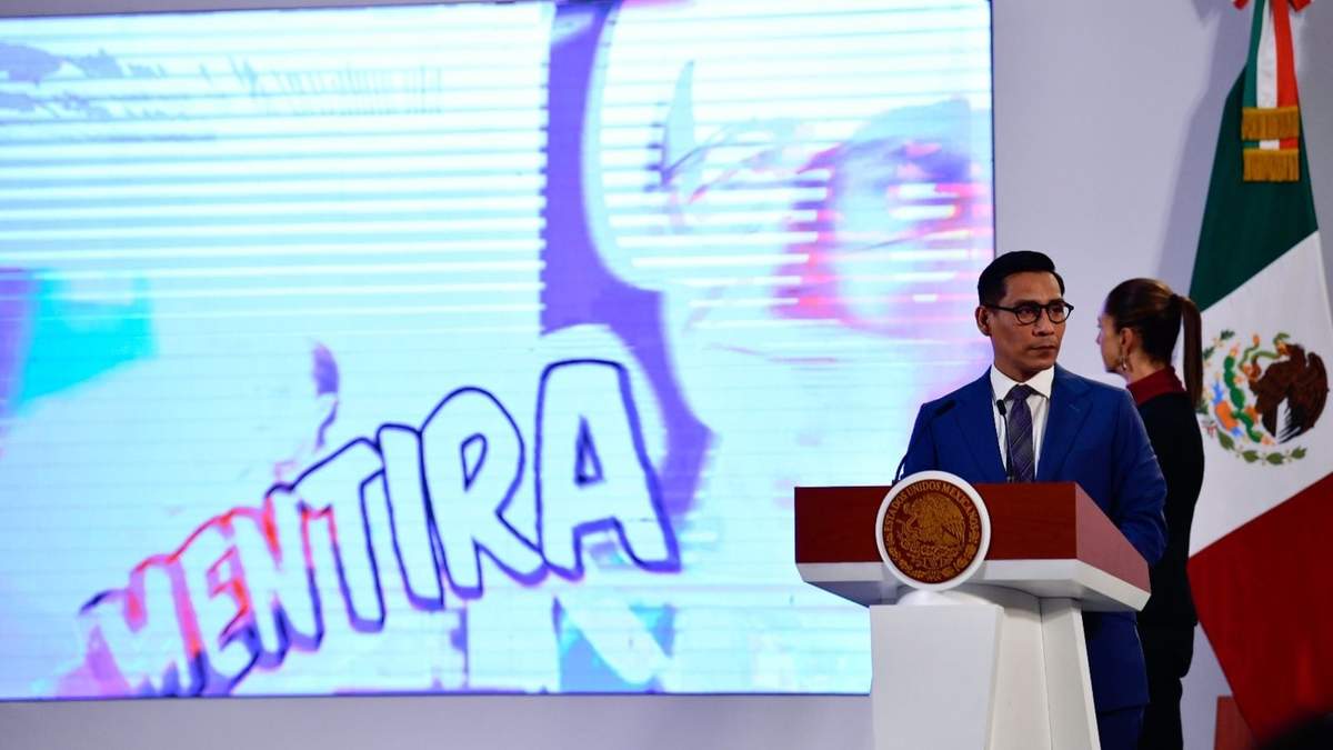 Sección “Detector de mentiras” en la conferencia mañanera