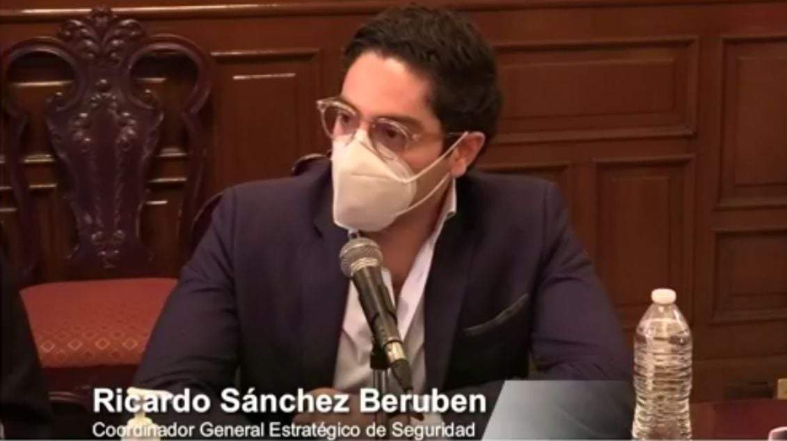 El coordinador general estratégico de Seguridad, Ricardo Sánchez Beruben