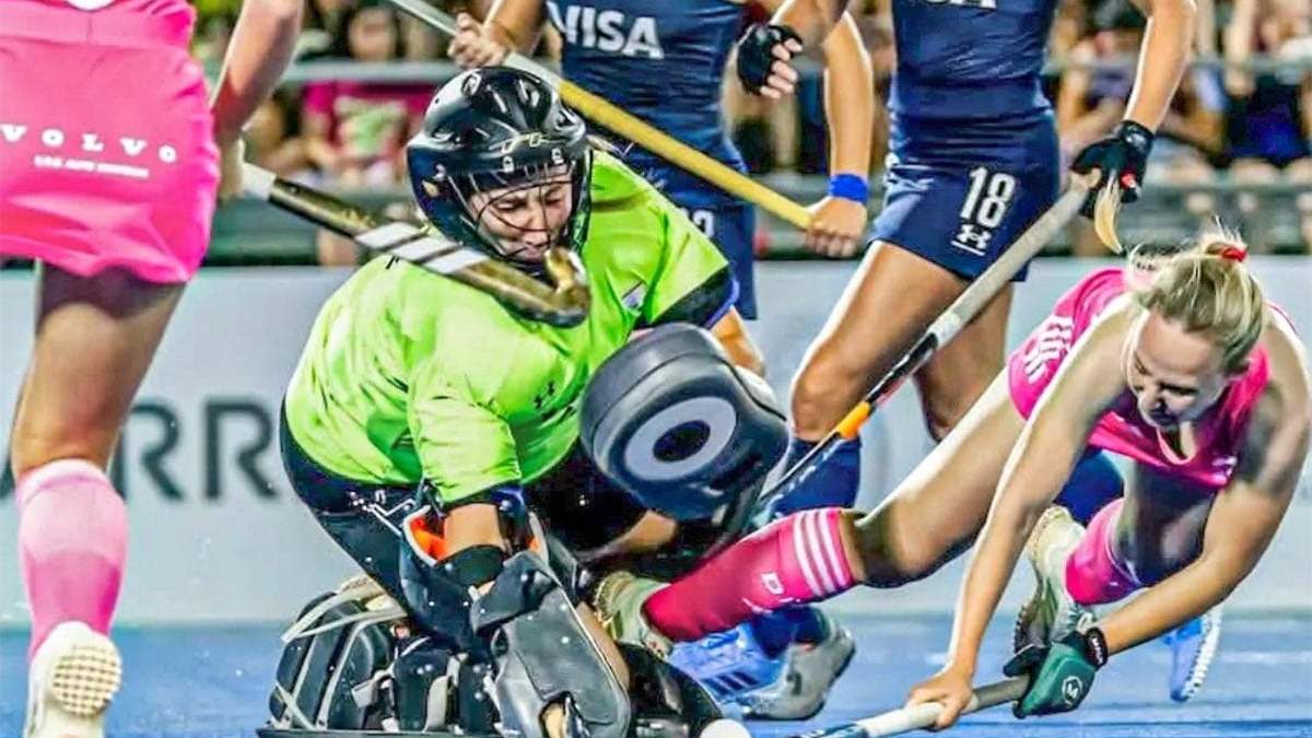 La arquera argentina fue fundamental para el triunfo de Las Leonas.