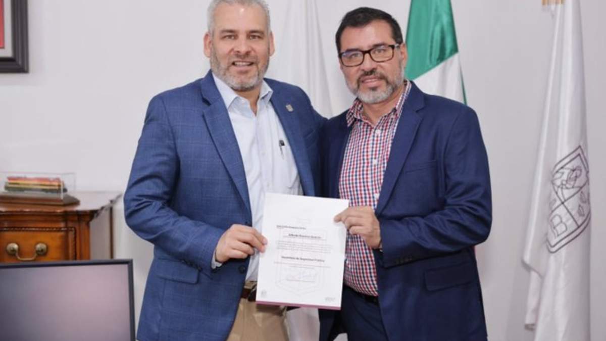 El gobernador Alfredo Ramírez Bedolla y Juan Carlos Oseguera Cortés
