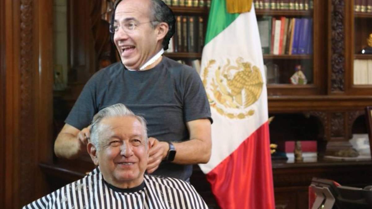 Uno de los memes que provocó la foto del corte de cabello al presidente